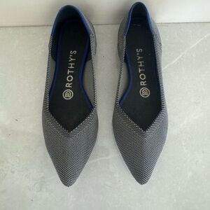 Rothy's Women's Black and White Patterned Flats